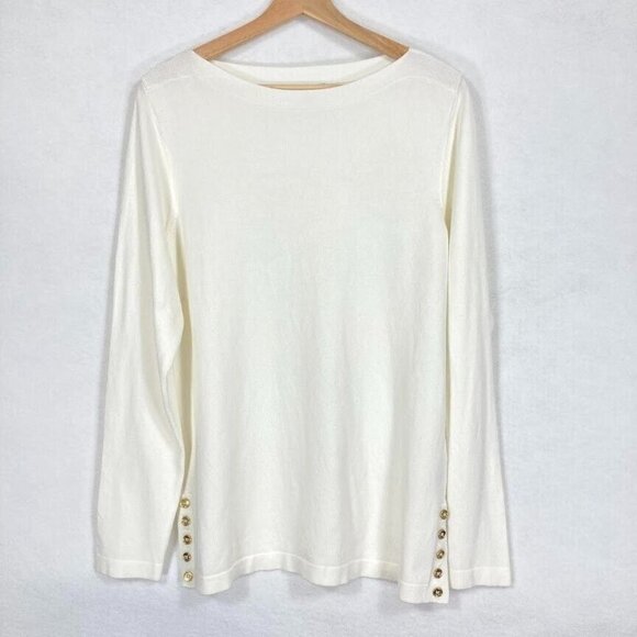 Susan Graver Pullover Sweater Elegant Classy Academia Grandma Core Minimalist M - Picture 1 of 5